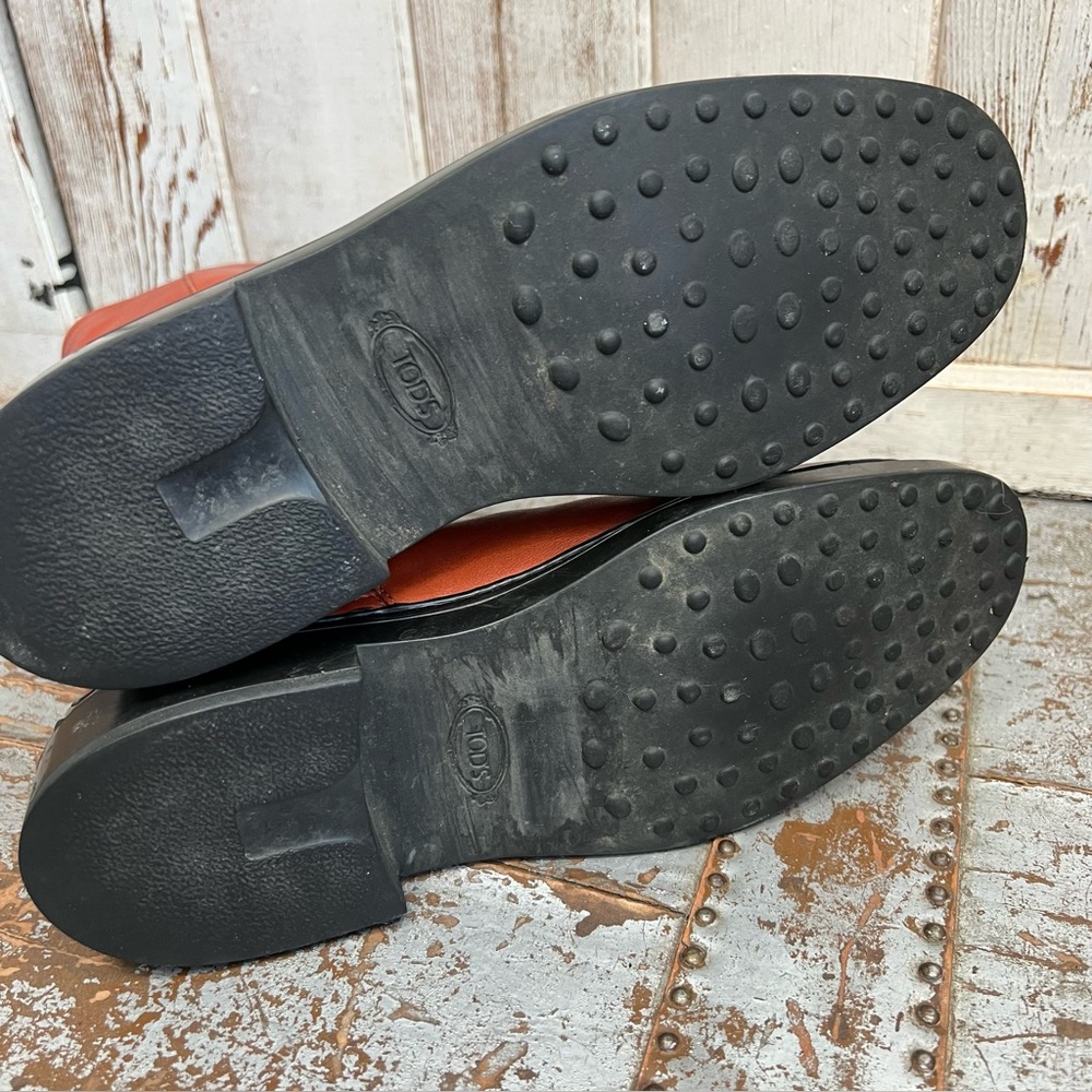 Tod’s Burnt Orange Leather Boots - Picture 8 of 14